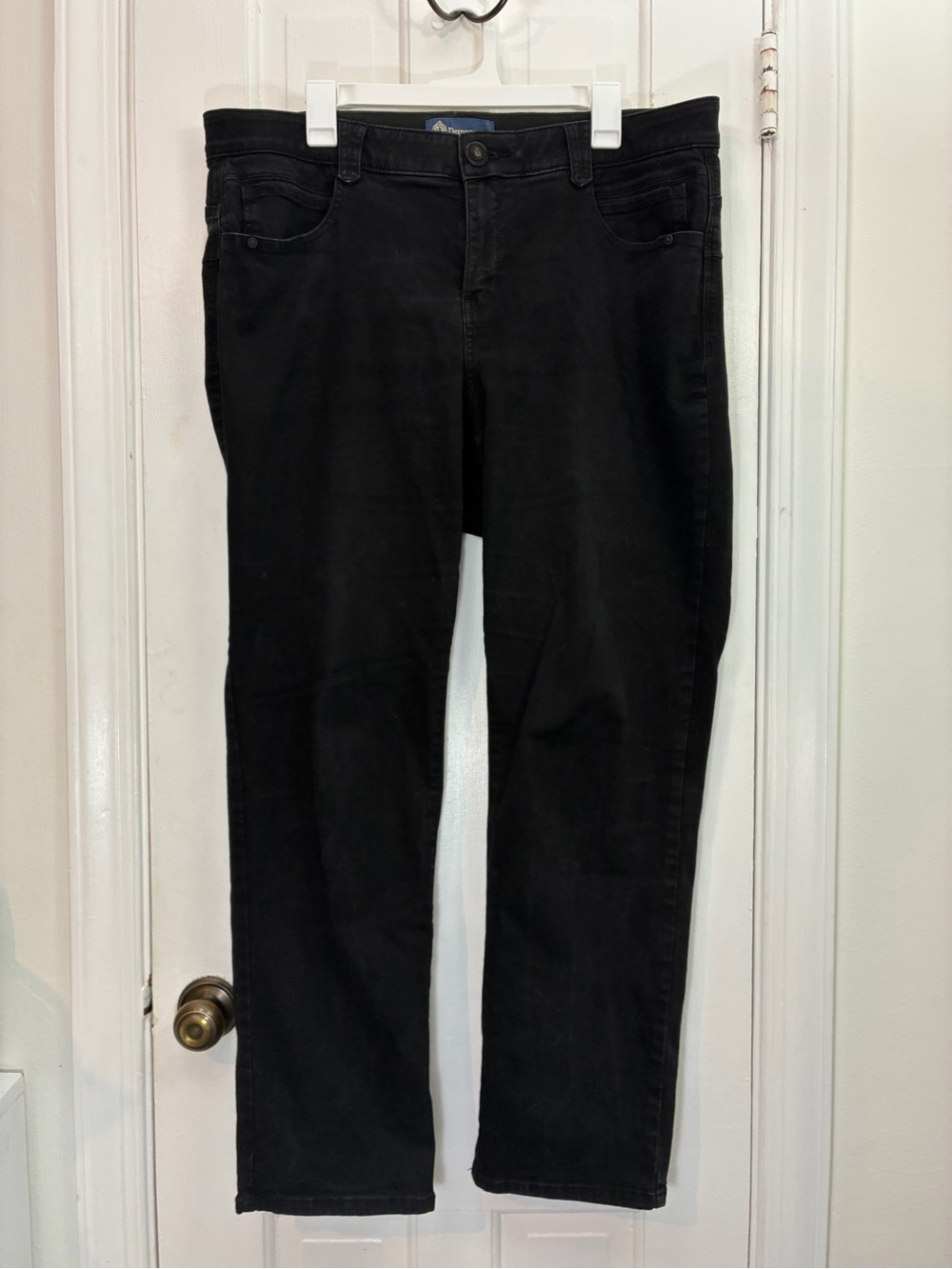Democracy Ab solution Black Straight-Leg Women's Jeans size 18w